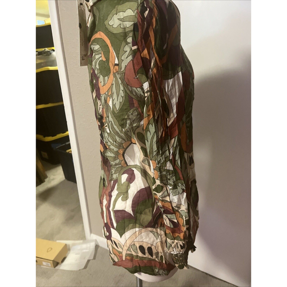 Sheer Dressy Button Up Blouse By Paparazzi NWT Embroidered details - Picture 5 of 12